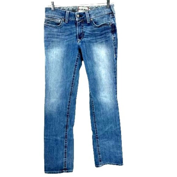 Ariat Jeans Ariat Womens Real Denim Rainstorm Straight Leg Riding